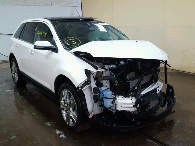 2FMDK3K95EBB53595 - 2014 FORD EDGE LIMIT WHITE photo 1