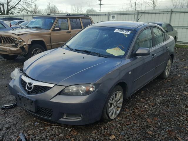 JM1BK12F281839261 - 2008 MAZDA 3 I GRAY photo 2