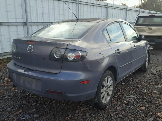 JM1BK12F281839261 - 2008 MAZDA 3 I GRAY photo 4