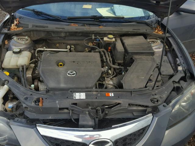 JM1BK12F281839261 - 2008 MAZDA 3 I GRAY photo 7