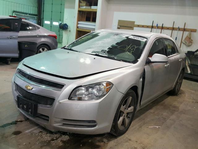 1G1ZC5E19BF308452 - 2011 CHEVROLET MALIBU 1LT SILVER photo 2