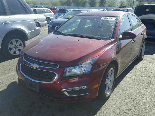 1G1PE5SB6F7278454 - 2015 CHEVROLET CRUZE LT RED photo 2