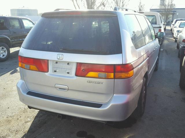 5FNRL18973B010876 - 2003 HONDA ODYSSEY EX SILVER photo 4