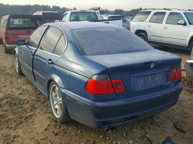 WBAAV53461FT00414 - 2001 BMW 330 I BLUE photo 3