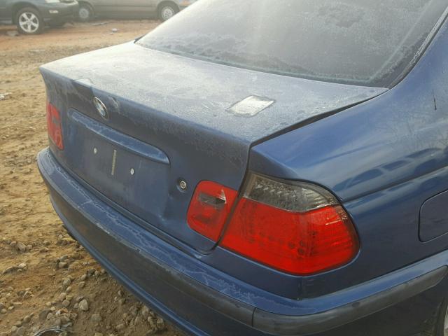 WBAAV53461FT00414 - 2001 BMW 330 I BLUE photo 9