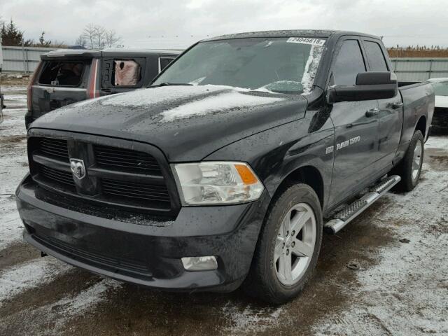 1C6RD7HT3CS103805 - 2012 DODGE RAM 1500 S BLACK photo 2