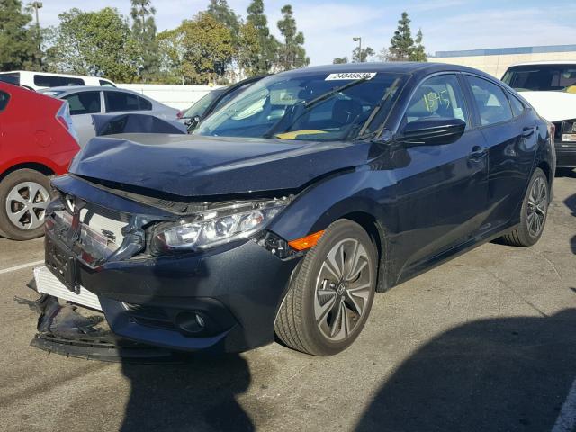 2HGFC1F30HH652585 - 2017 HONDA CIVIC EX BLUE photo 2