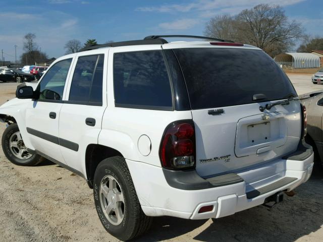 1GNDS13S352379982 - 2005 CHEVROLET TRAILBLAZE WHITE photo 3