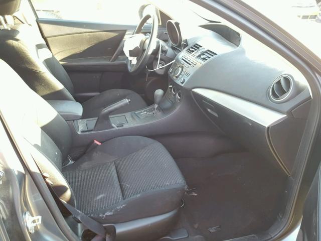 JM1BL1UF7C1559886 - 2012 MAZDA 3 I GRAY photo 5