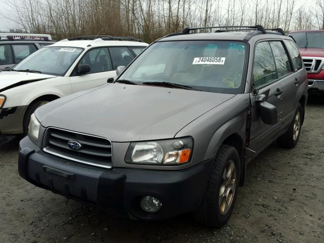 JF1SG65653G744294 - 2003 SUBARU FORESTER 2 GRAY photo 2