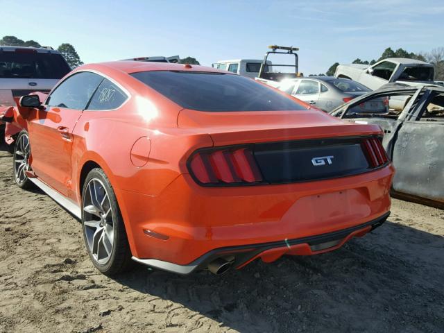 1FA6P8CF8G5284100 - 2016 FORD MUSTANG GT ORANGE photo 3