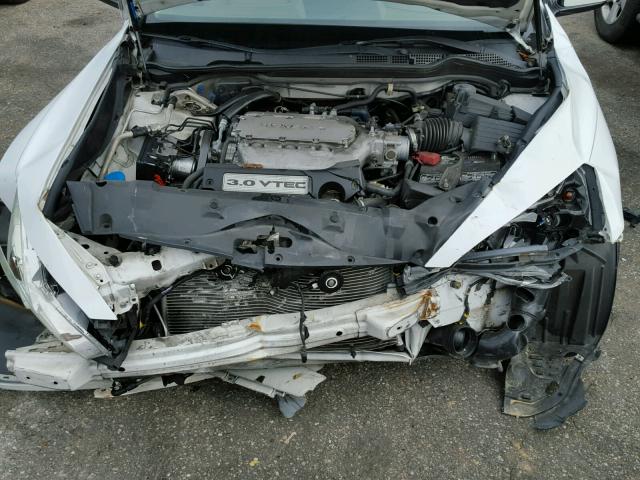 1HGCM665X4A017610 - 2004 HONDA ACCORD EX WHITE photo 7