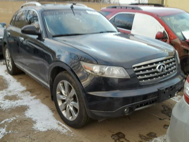 JNRBS08W78X400345 - 2008 INFINITI FX45 BLACK photo 1