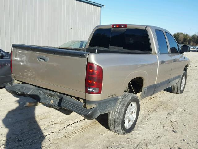 1D7HA18DX5J523577 - 2005 DODGE RAM 1500 S GOLD photo 4