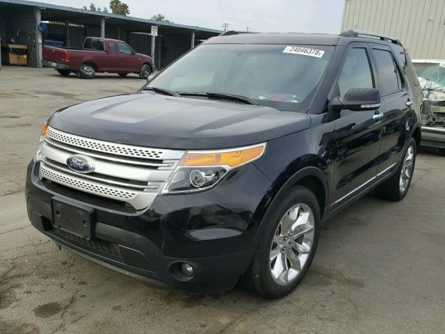 1FM5K7D81FGA45808 - 2015 FORD EXPLORER X BLACK photo 2