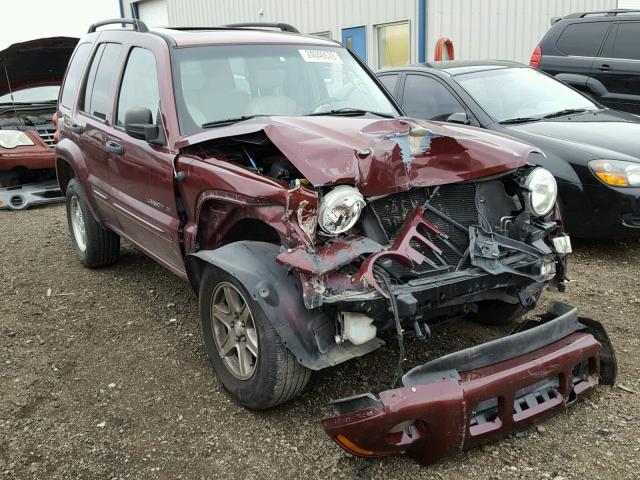 1J8GL58K42W190659 - 2002 JEEP LIBERTY LI RED photo 1