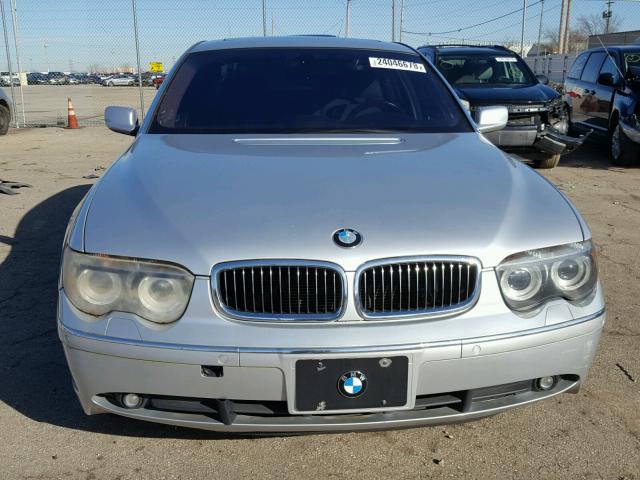 WBAGN63555DS56058 - 2005 BMW 745 LI SILVER photo 9