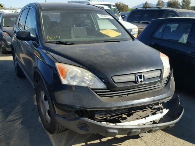 JHLRE38387C007881 - 2007 HONDA CR-V LX BLACK photo 1