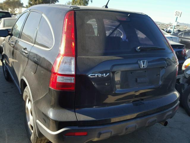 JHLRE38387C007881 - 2007 HONDA CR-V LX BLACK photo 3