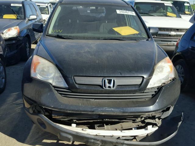 JHLRE38387C007881 - 2007 HONDA CR-V LX BLACK photo 9