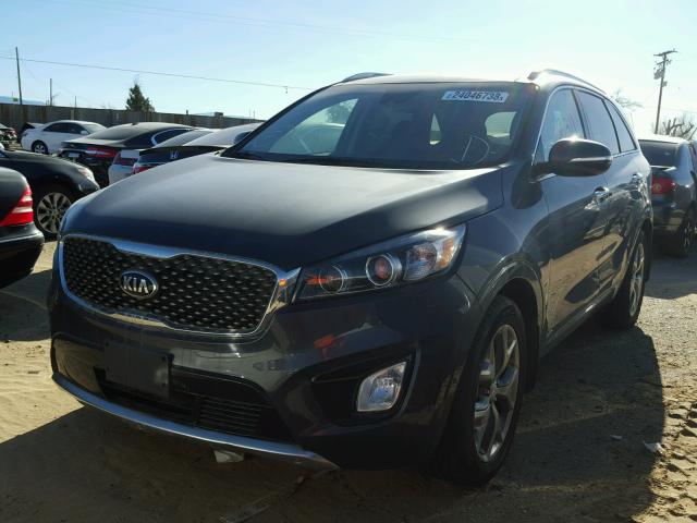 5XYPKDA59HG298709 - 2017 KIA SORENTO SX GRAY photo 2