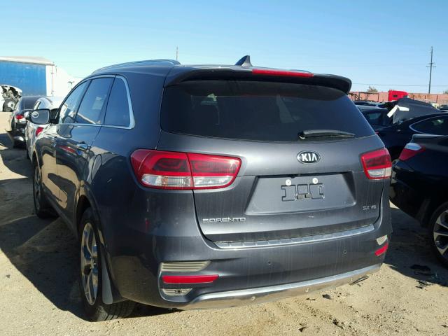 5XYPKDA59HG298709 - 2017 KIA SORENTO SX GRAY photo 3