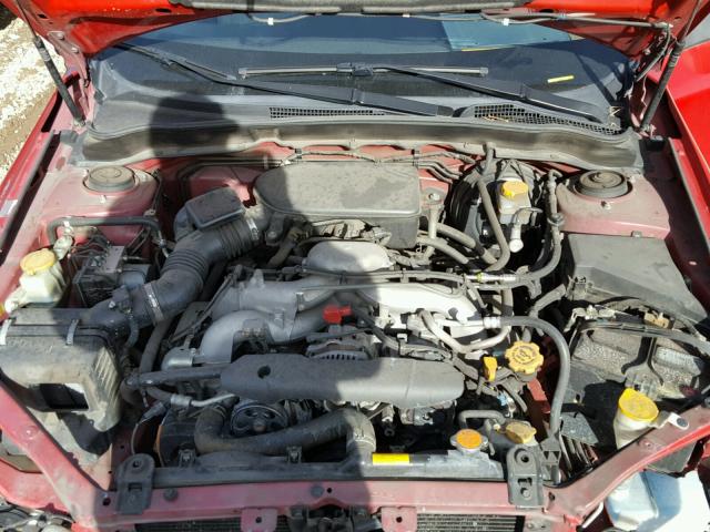 JF1GE60639H506191 - 2009 SUBARU IMPREZA 2. RED photo 7