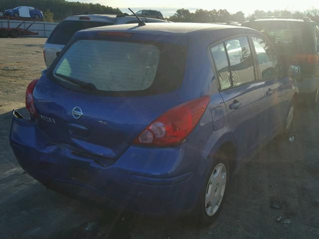 3N1BC13E99L442629 - 2009 NISSAN VERSA S BLUE photo 4