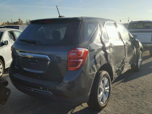 2GNALBEK0H1588023 - 2017 CHEVROLET EQUINOX LS GRAY photo 4