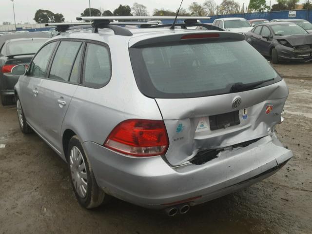 3VWMZ71K99M268584 - 2009 VOLKSWAGEN JETTA S 银色 照片 3