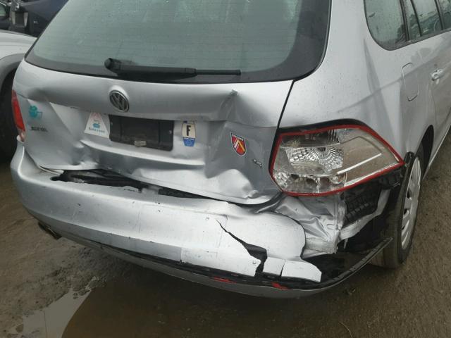 3VWMZ71K99M268584 - 2009 VOLKSWAGEN JETTA S 银色 照片 9