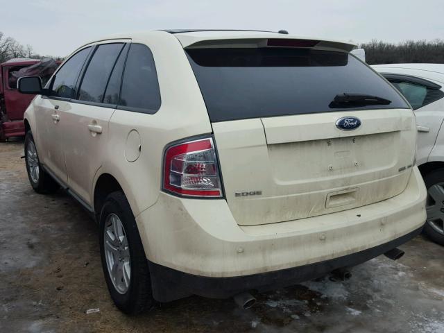 2FMDK49C27BB21777 - 2007 FORD EDGE SEL P WHITE photo 3