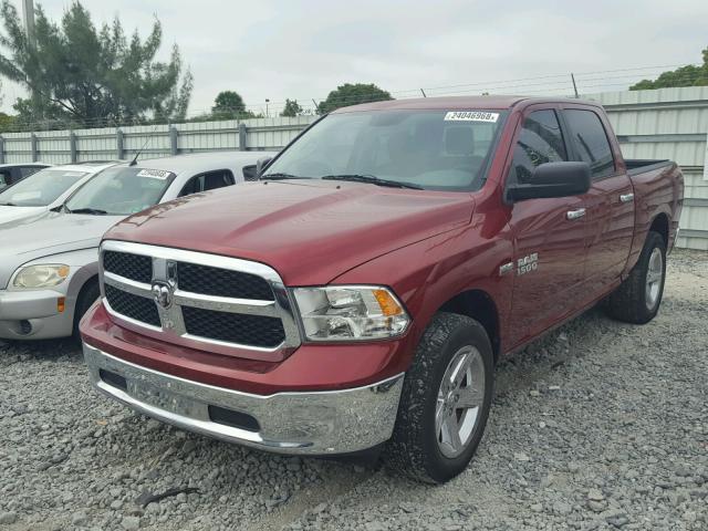 1C6RR6LT3ES148197 - 2014 RAM 1500 SLT RED photo 2