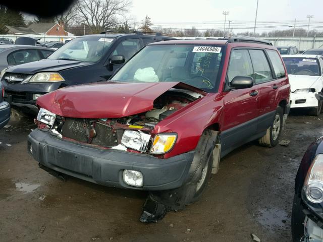 JF1SF6352XG743204 - 1999 SUBARU FORESTER L MAROON photo 2