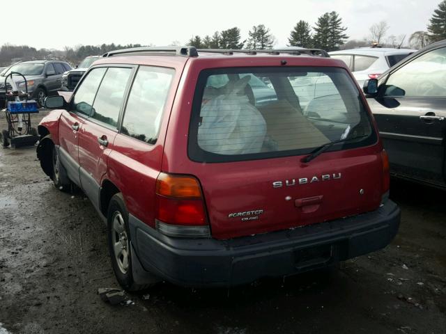 JF1SF6352XG743204 - 1999 SUBARU FORESTER L MAROON photo 3