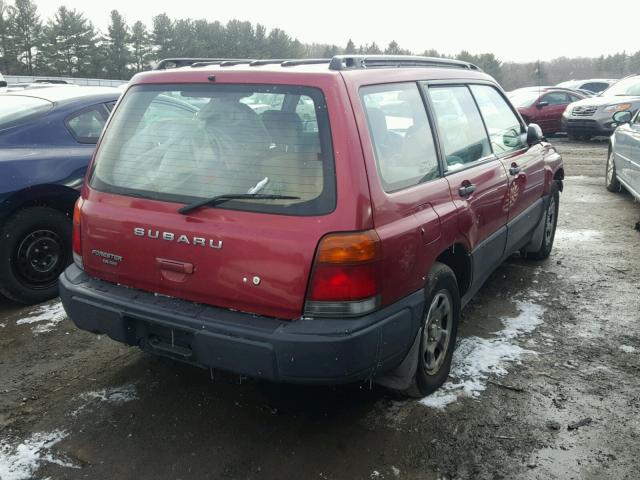 JF1SF6352XG743204 - 1999 SUBARU FORESTER L MAROON photo 4