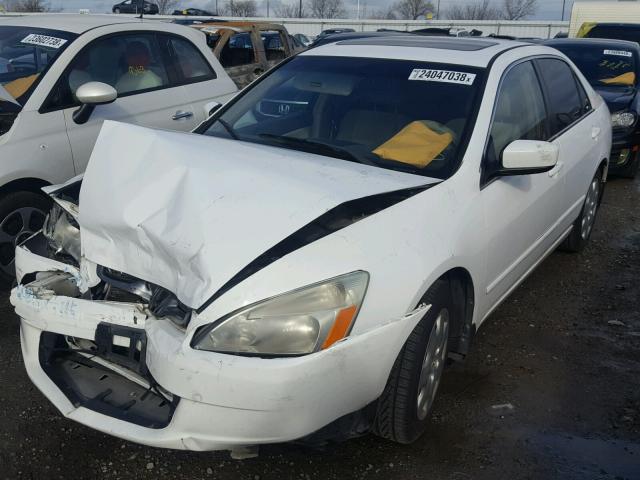 1HGCM56614A101298 - 2004 HONDA ACCORD EX WHITE photo 2