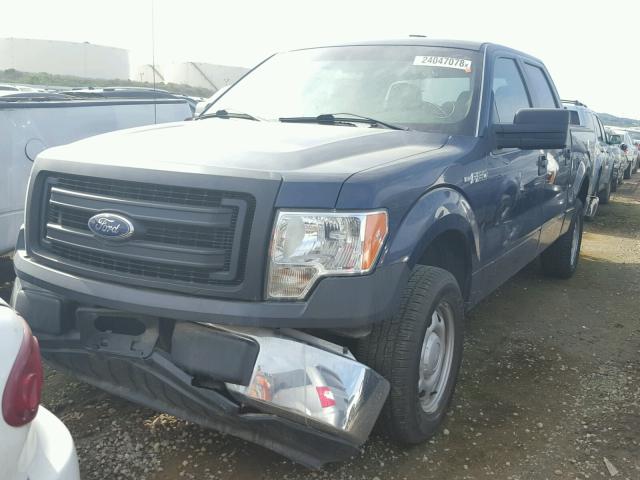 1FTEW1CM1DFA92795 - 2013 FORD F150 SUPER BLUE photo 2