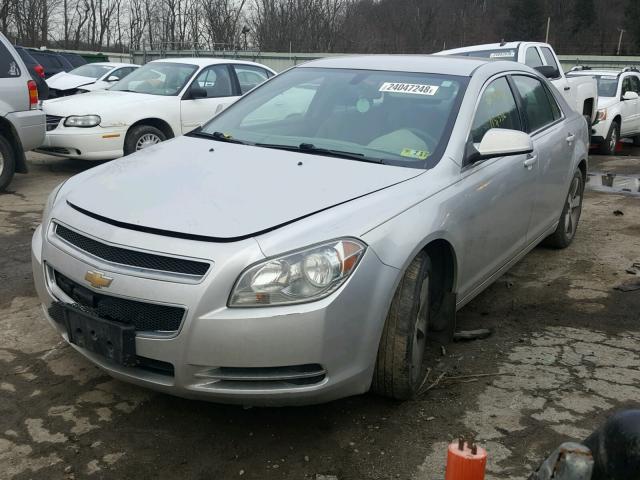 1G1ZC5E15BF175608 - 2011 CHEVROLET MALIBU 1LT SILVER photo 2