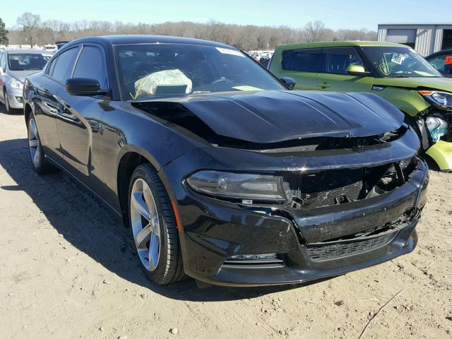 2C3CDXHG8FH754526 - 2015 DODGE CHARGER SX BLACK photo 1