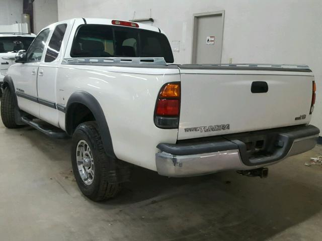 5TBRT34171S205356 - 2001 TOYOTA TUNDRA ACC WHITE photo 3