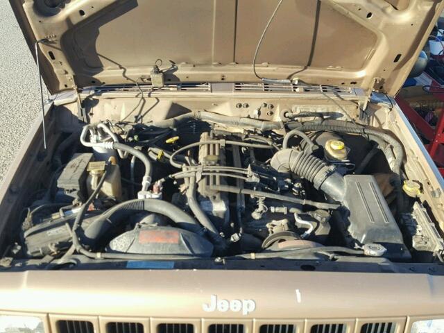 1J4FF58S9YL236257 - 2000 JEEP CHEROKEE C GOLD photo 7