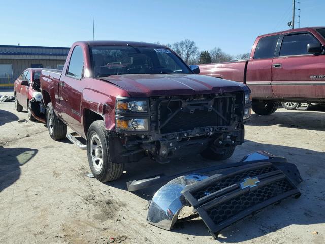 1GCNCPEHXEZ192261 - 2014 CHEVROLET SILVERADO MAROON photo 1