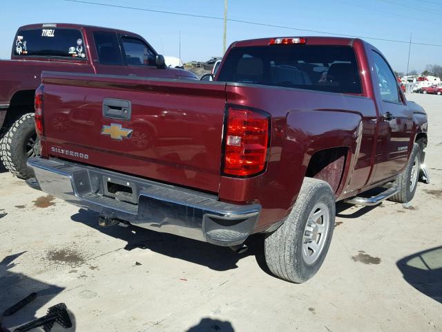 1GCNCPEHXEZ192261 - 2014 CHEVROLET SILVERADO MAROON photo 4