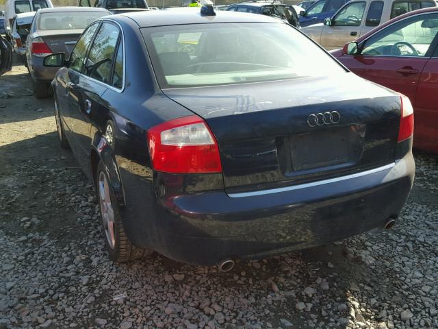 WAULT68E34A154951 - 2004 AUDI A4 3.0 QUA BLUE photo 3