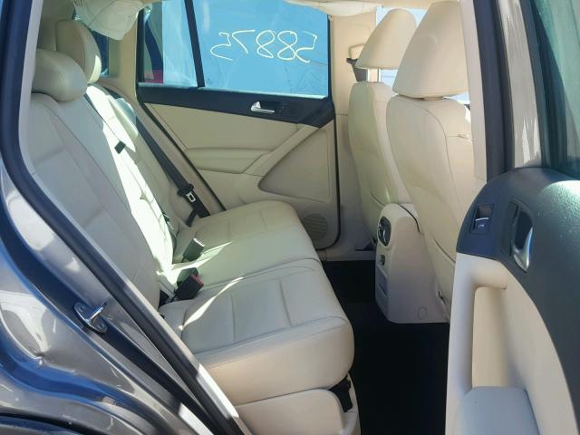 WVGAV7AX2CW005921 - 2012 VOLKSWAGEN TIGUAN S GRAY photo 6