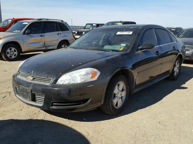 2G1WT57K891284140 - 2009 CHEVROLET IMPALA 1LT BLACK photo 2