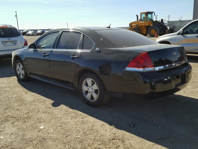 2G1WT57K891284140 - 2009 CHEVROLET IMPALA 1LT BLACK photo 3