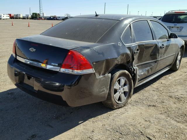 2G1WT57K891284140 - 2009 CHEVROLET IMPALA 1LT BLACK photo 4