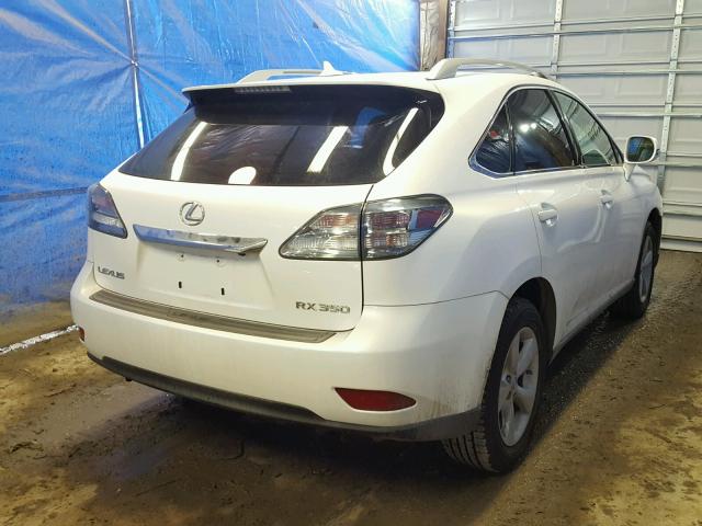 2T2BK1BA8AC014147 - 2010 LEXUS RX 350 WHITE photo 4